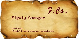 Figuly Csongor névjegykártya